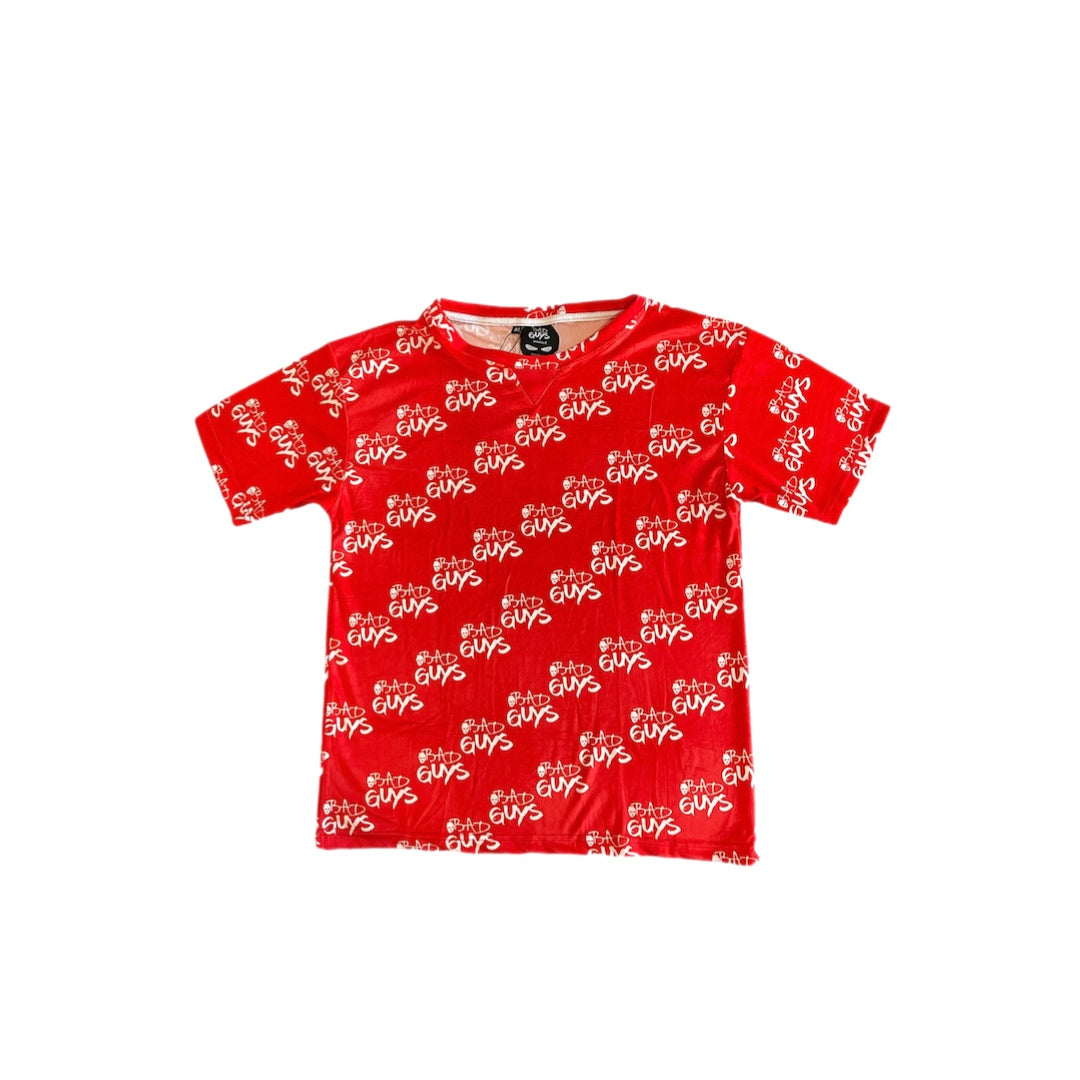 Essential Lux Shirt & Shorts Set (Red)