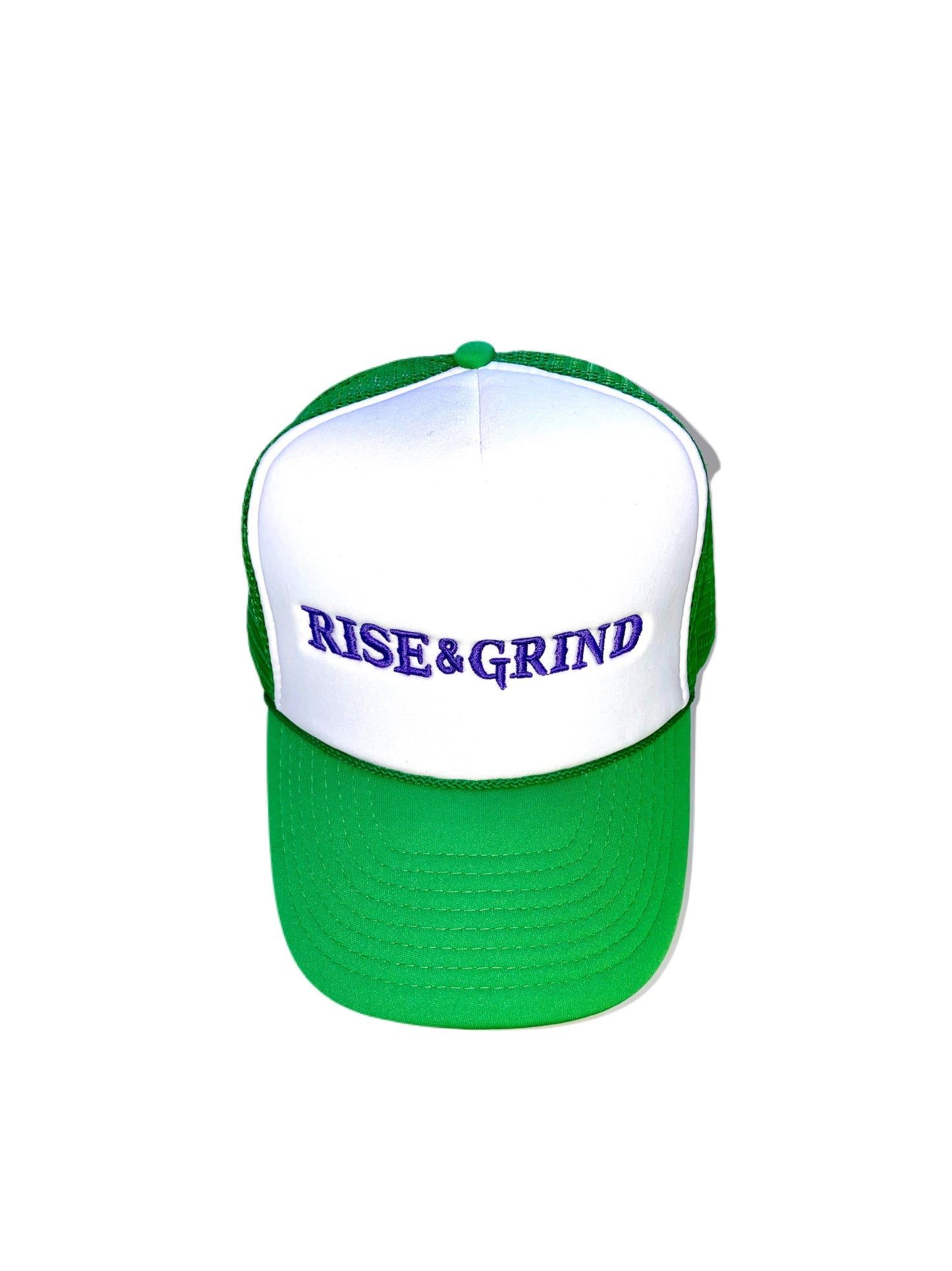 Rise N Grind Hat (Green/White)