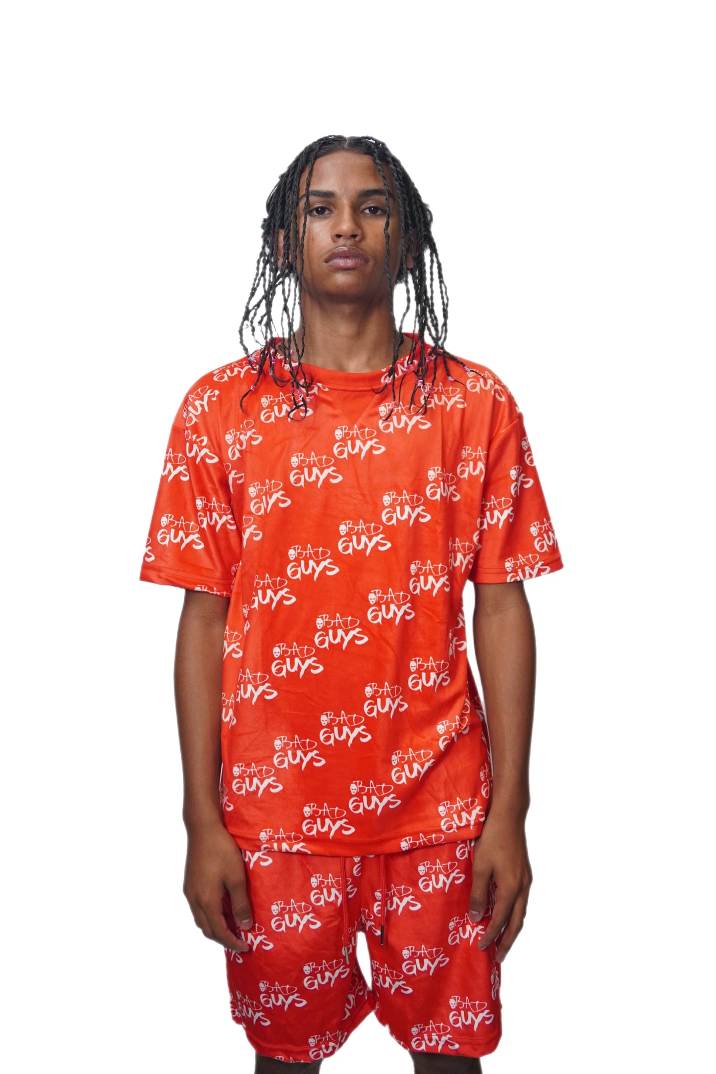 Essential Lux Shirt & Shorts Set (Red)